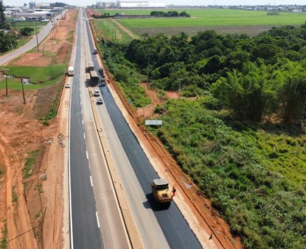 Obras de duplicação da BR-163 obras em Sorriso