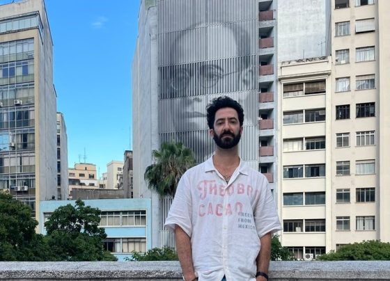 Guilherme Galuppo Borba no terraço da Biblioteca Mário de Andrade | © Divulgação