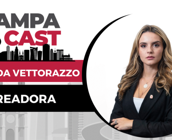 Programa Sampa Cast com a vereadora Amanda Vettorazzo