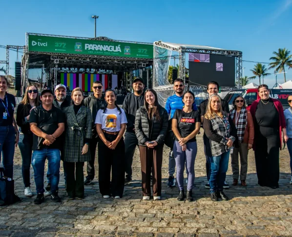 O encontro aconteceu na Praça de Eventos, no Centro Histórico, onde estão acontecendo as principais celebrações do aniversário da cidade (Fotos: Moyses Zanardo/Prefeitura de Paranaguá)