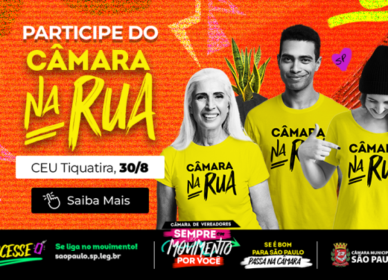 Câmara na Rua no CEU Tiquatira, zona leste - arte de divulgação
