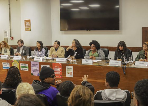 Encontro "Comida de Estudante" realizado em 12 de agosto na Câmara de São Paulo