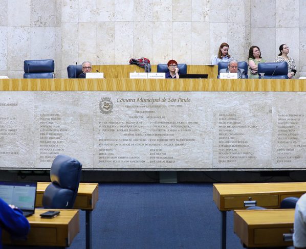 Reunião da Subcomissão do Transporte Individual de Passageiros por Motocicletas realizada em 3 de setembro de 2025 na Câmara Municipal de São Paulo.