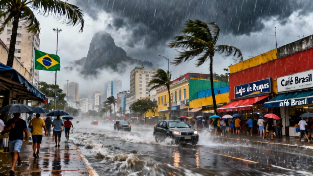 Alerta do Inmet para fortes chuvas nesta 3°feira, 28