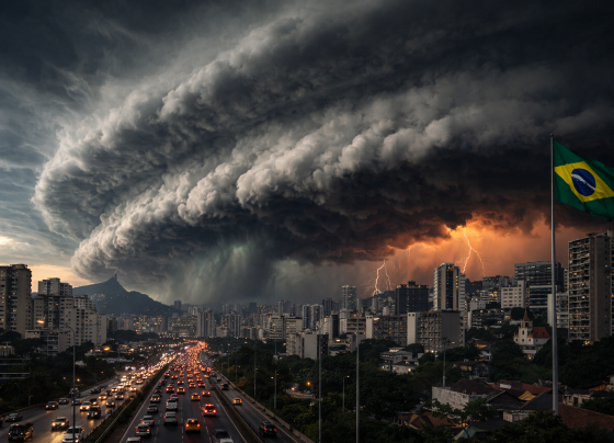 Alerta do Inmet para fortes chuvas nesta 4°feira, 28