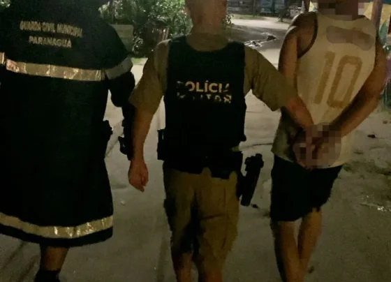 O homem preso foi abordado na frente de uma casa, na trilha que leva para a Gruta de Encantadas.