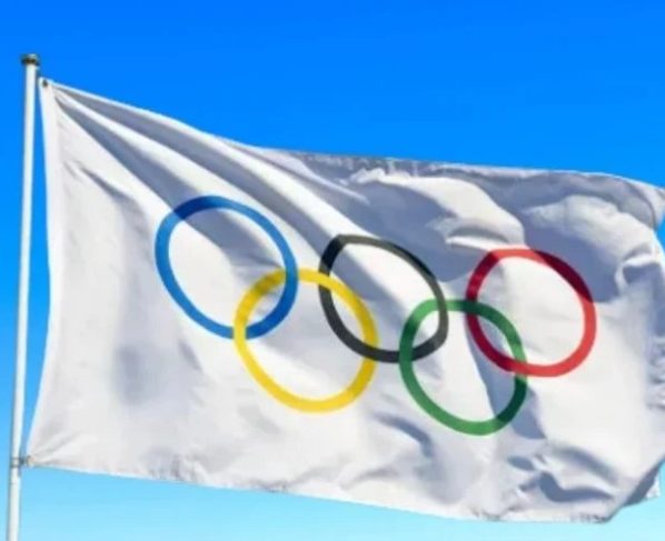 Bandeira dos anéis olímpicos (Foto: Reprodução)