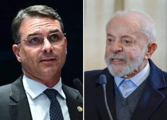 Flávio Bolsonaro e Lula (Foto: Montagem/FolhaGospel)