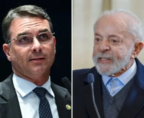Flávio Bolsonaro e Lula (Foto: Montagem/FolhaGospel)