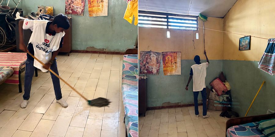 Ação leva cuidado e acolhimento a idosos no Sri Lanka