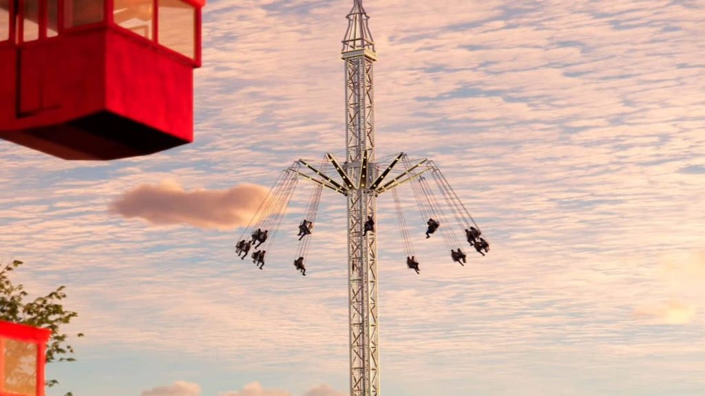 O Aero Venturi leva os visitantes a 40 metros de altura com a sensação de um voo livre