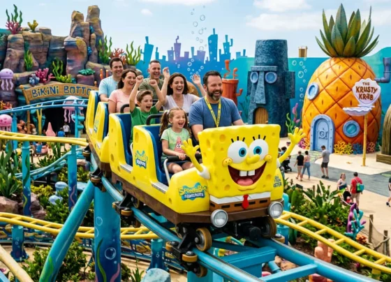 A montanha-russa familiar do Bob Esponja chegará em breve ao Beto Carrero World