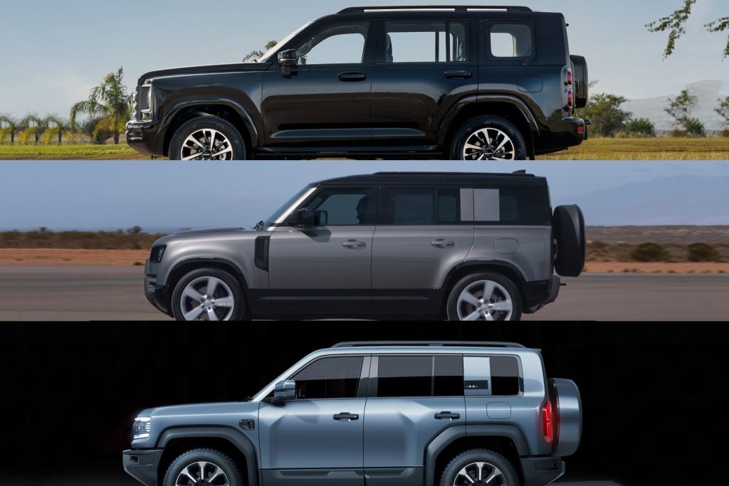 Coluna Edu defenderização Haval H9 Land Rover Defender Denza B5
