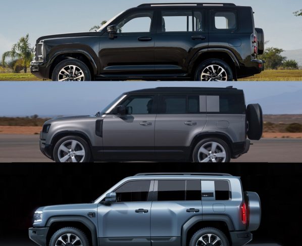 Coluna Edu defenderização Haval H9 Land Rover Defender Denza B5