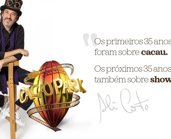 Alê Costa, dono da Cacau Show e do futuro Cacau Park, também apelidado de Willy Wonka brasileiro