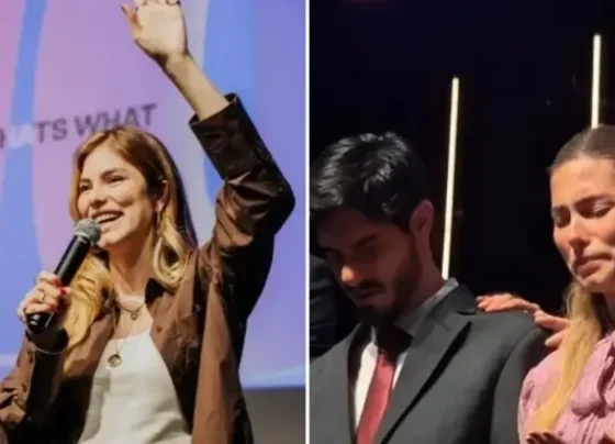 A ex-atriz da Globo, Bruna Hamú, e o marido, Leonardo Feltrim, foram consagrados ao ministério pastoral (Foto: Reprodução/Instagram/Bruna Hamú)