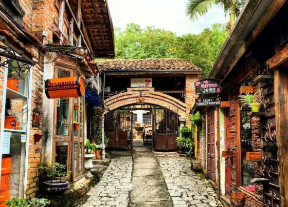 Imagem do interior de um dos ambientes do complexo O Velhão