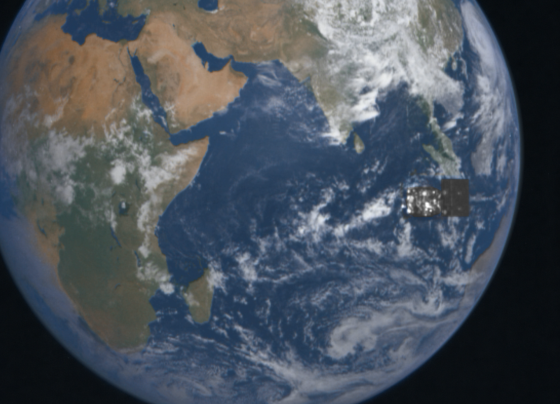 Earth and Proba-3’s Coronagraph play hide and seek