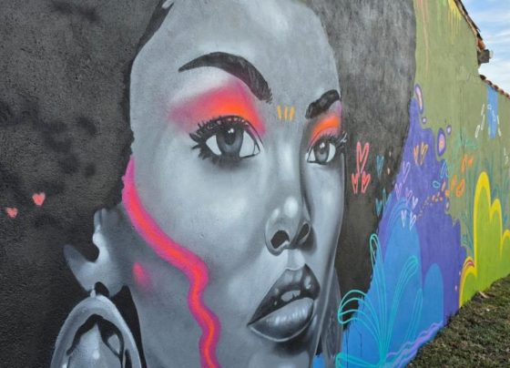 Área de lazer do Sítio Tangará recebe obras de requalificação e mural artístico