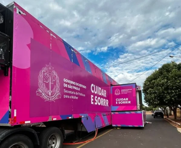 Carreta oferece atendimento odontológico gratuito para mulheres em Araçatuba